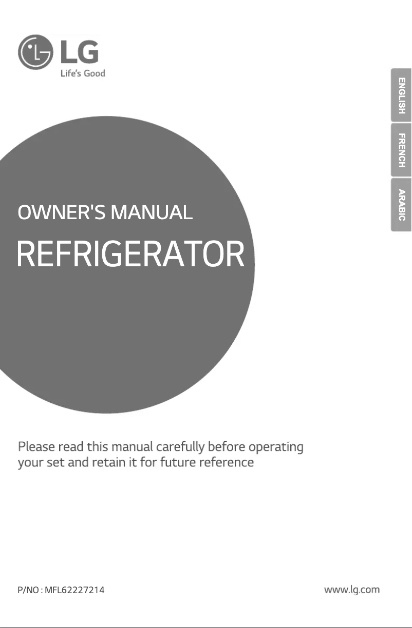 Page 1 de la notice Manuel utilisateur LG GL-B184CAD
