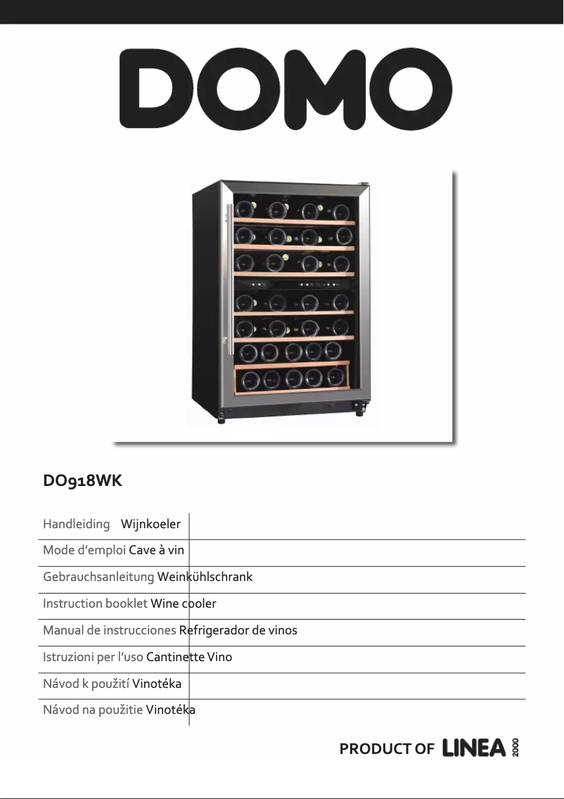 Image de la première page du manuel de l'appareil DO918WK