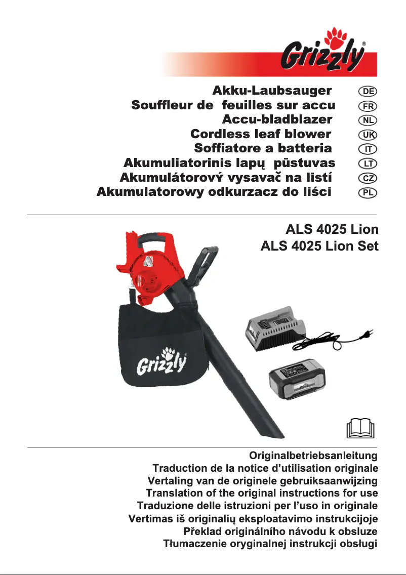Page 1 de la notice Manuel utilisateur Grizzly ALS 4025 Lion