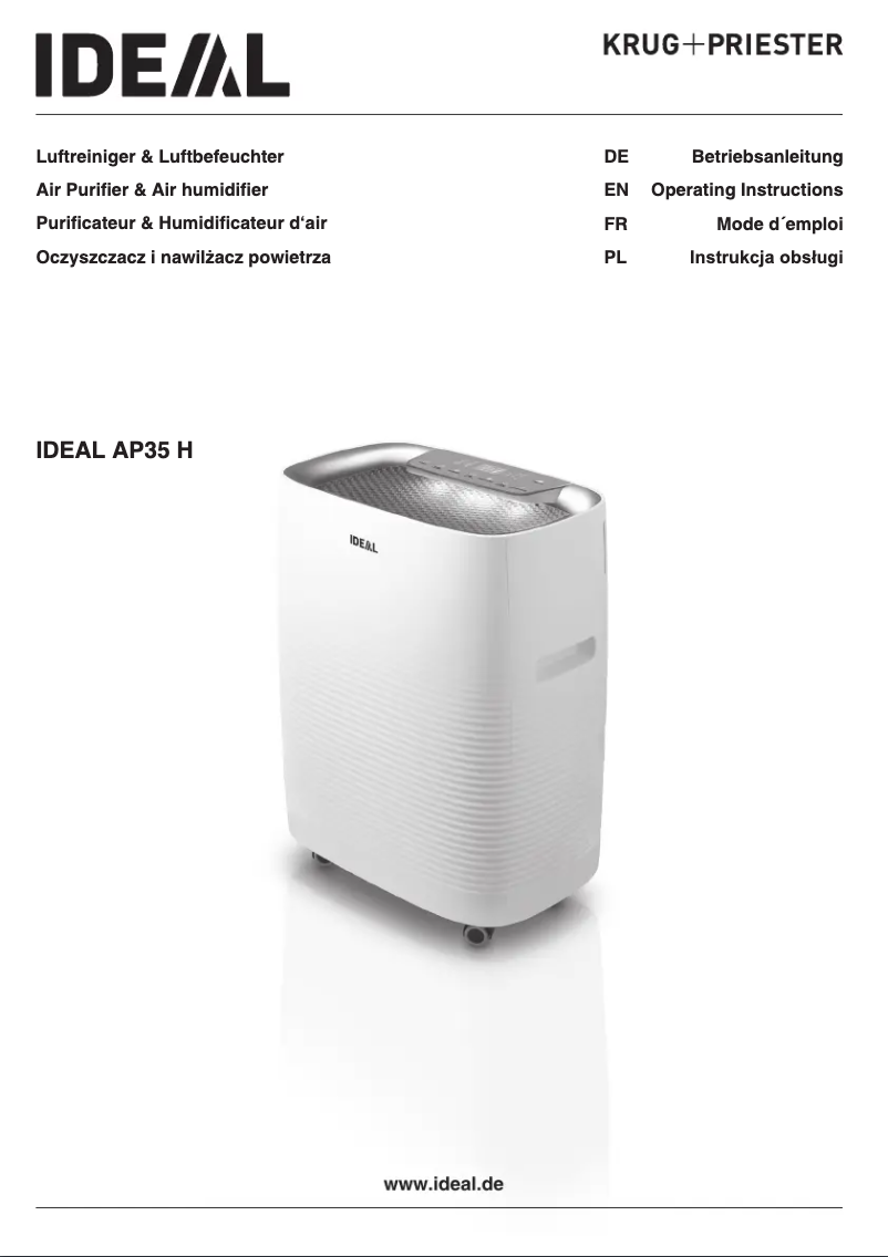 Image de la première page du manuel de l'appareil AP35 H