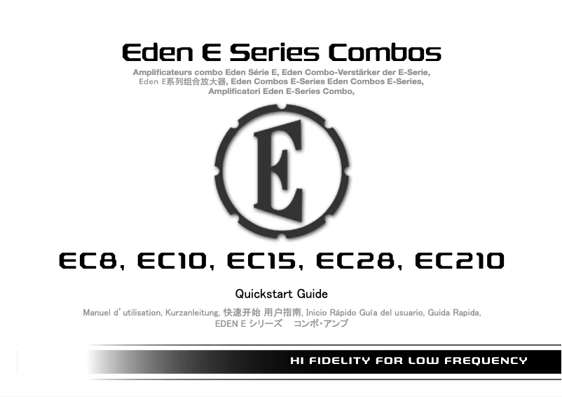 Page 1 de la notice Manuel utilisateur Eden EC10