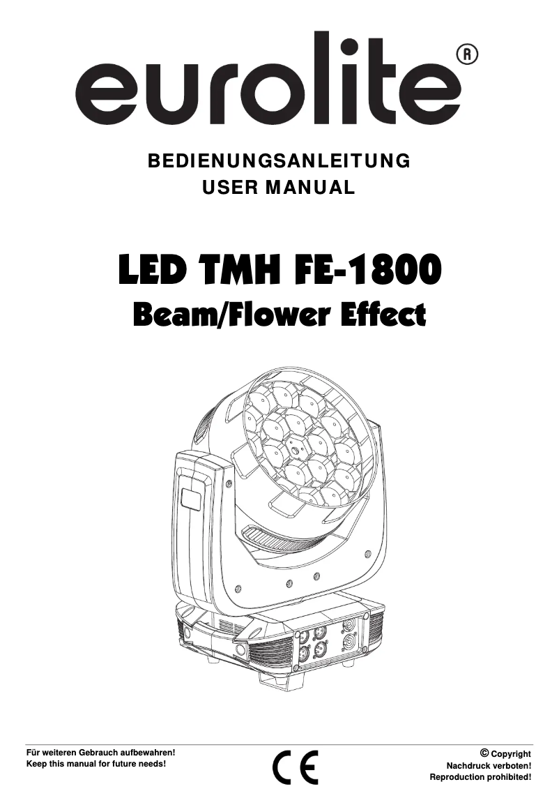 Page n°1 - Manuel utilisateur Eurolite TMH FE-1800