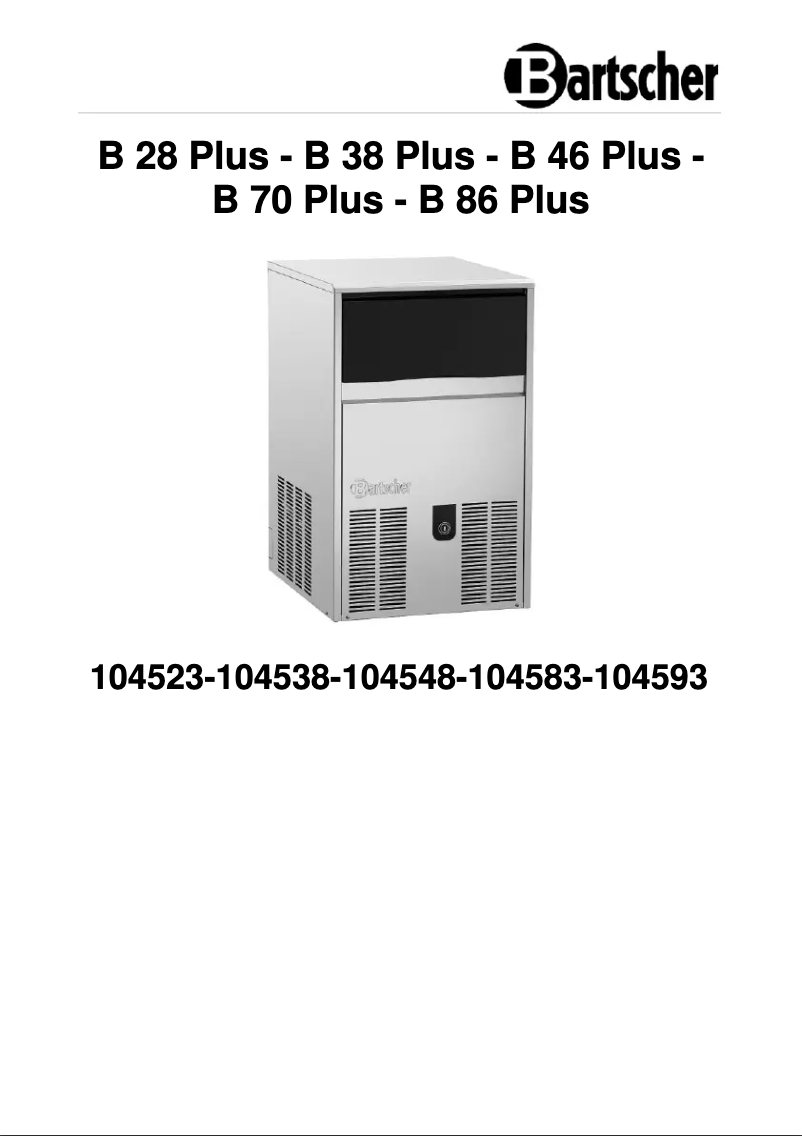 Image de la première page du manuel de l'appareil B 38 Plus