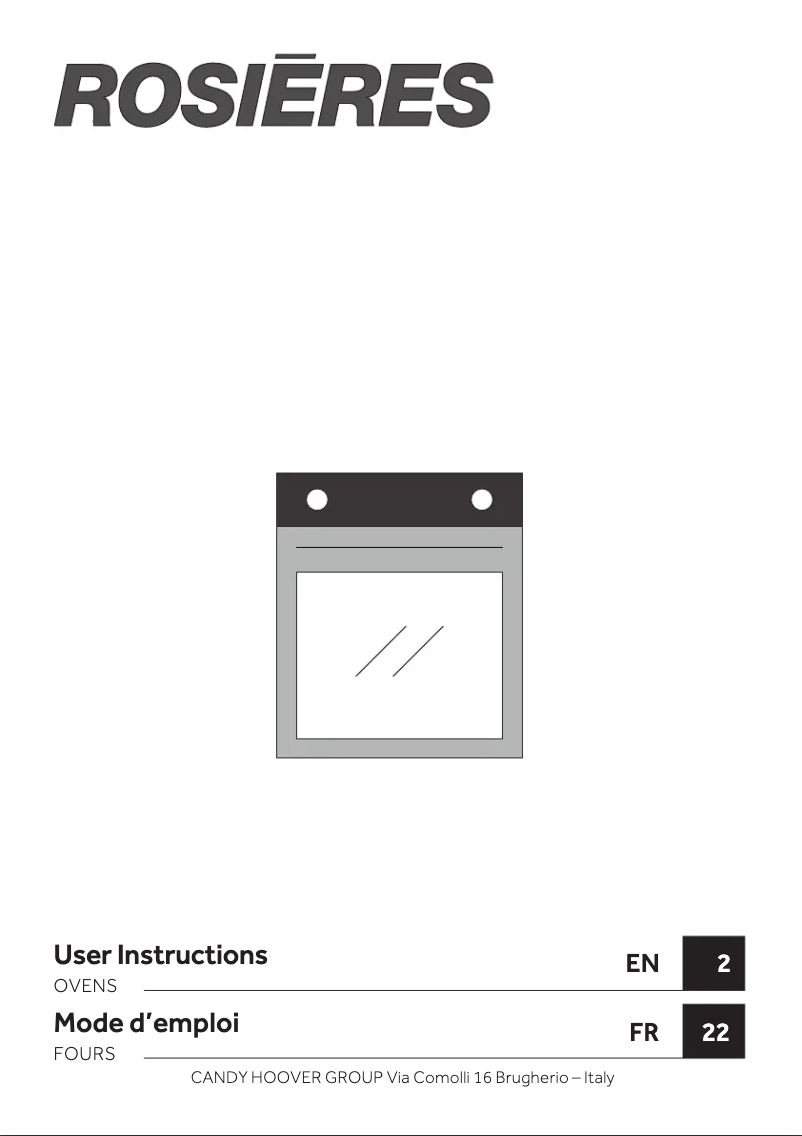 Image de la première page du manuel de l'appareil RFC3O5858IN