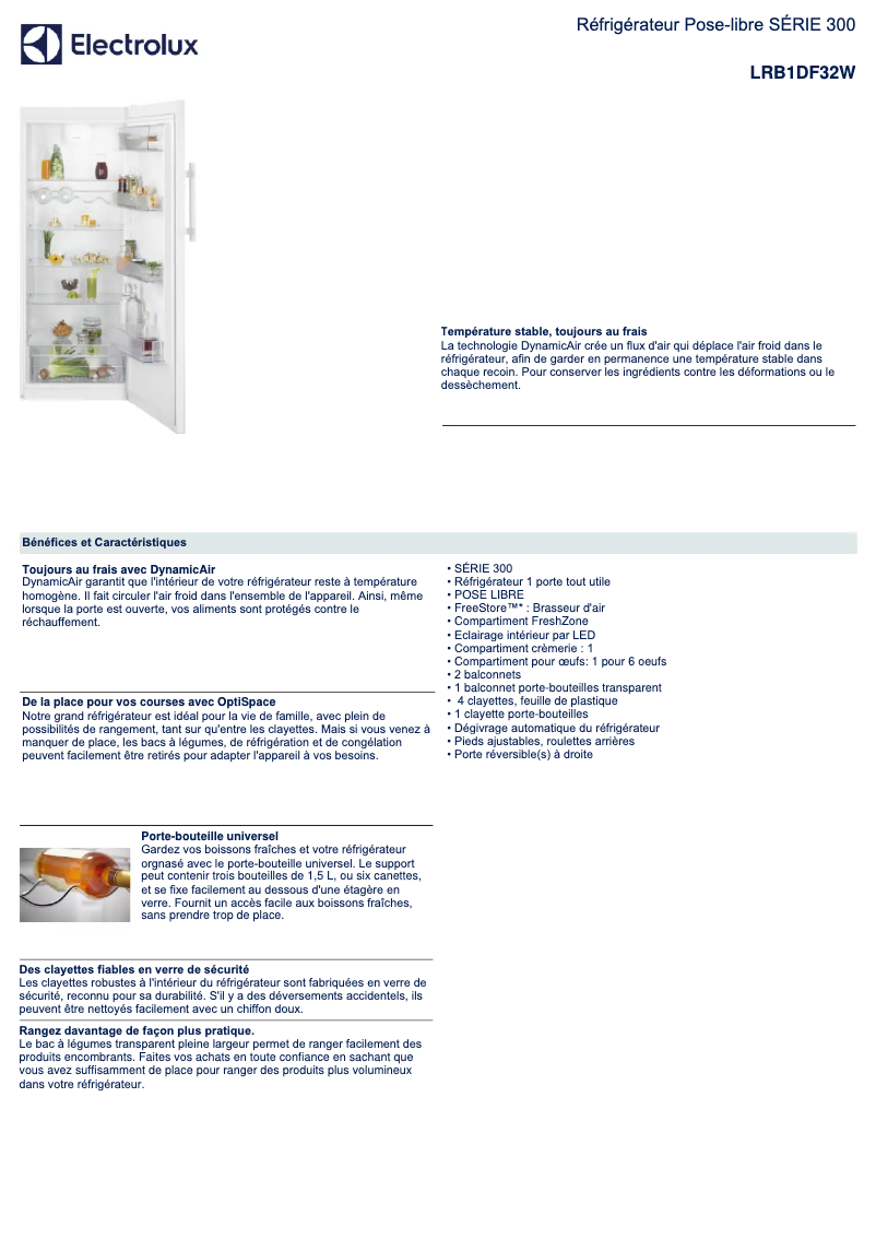 Image de la première page du manuel de l'appareil LRB1DF32W