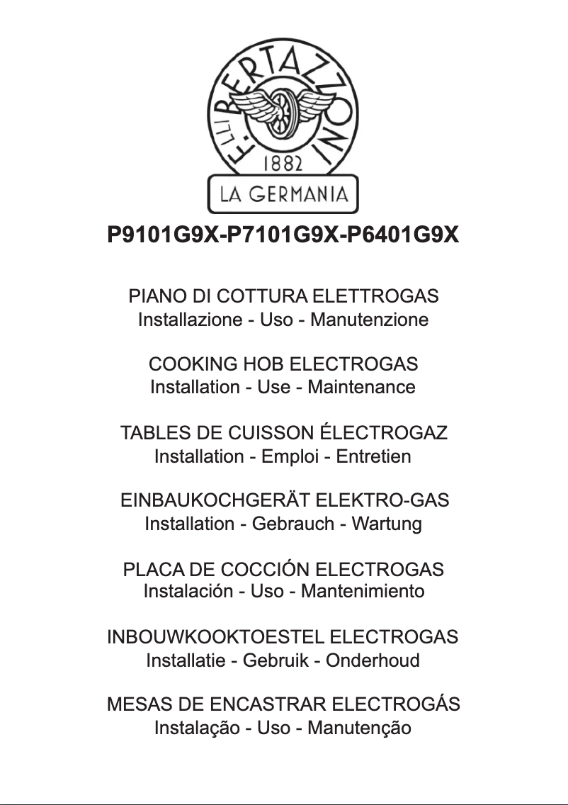 Page 1 de la notice Manuel utilisateur La Germania P910 1 G9 X/12