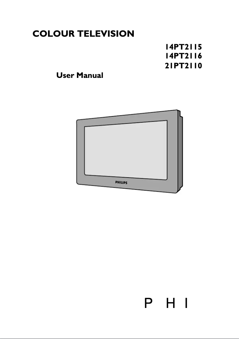 Page 1 de la notice Manuel utilisateur Philips 14PT2115
