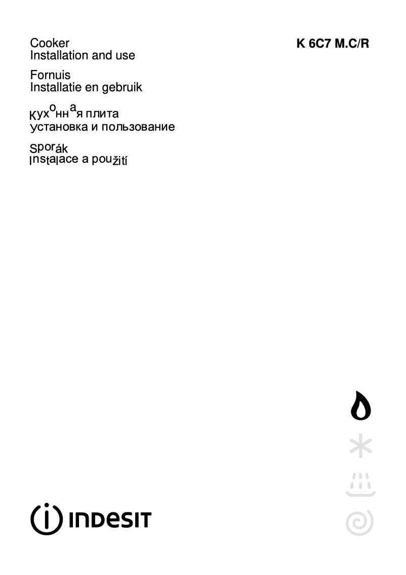 Page n°1 - Manuel utilisateur Indesit K6C7 M.C(W)/R