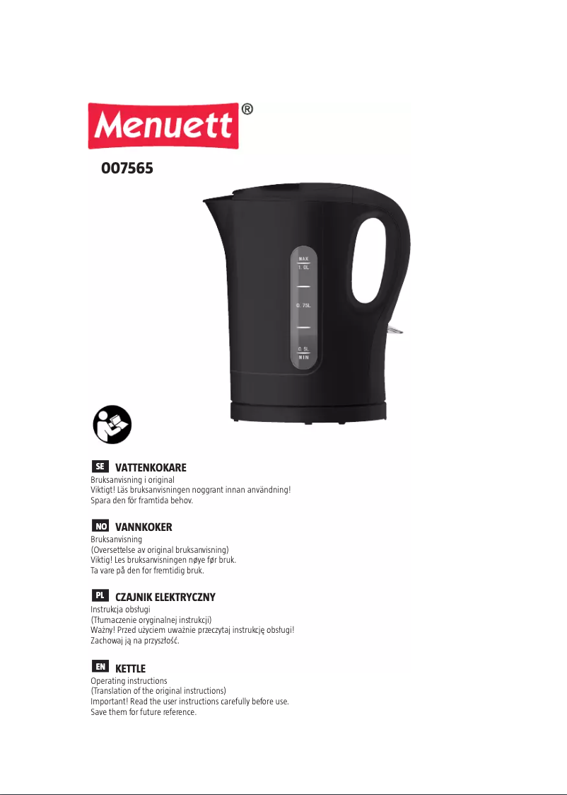 Image de la première page du manuel de l'appareil 007-565