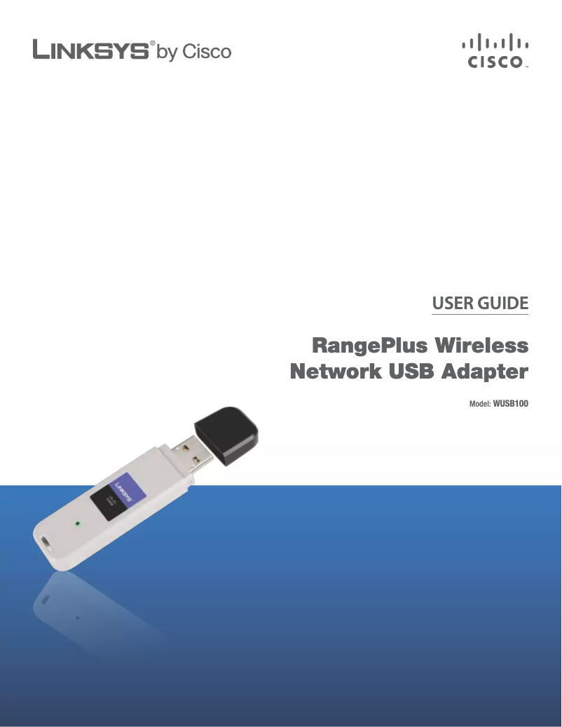 Page n°1 - Manuel utilisateur Linksys WUSB100