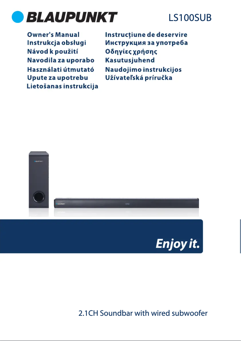 Imagen de la primera página del manual del dispositivo LS100SUB