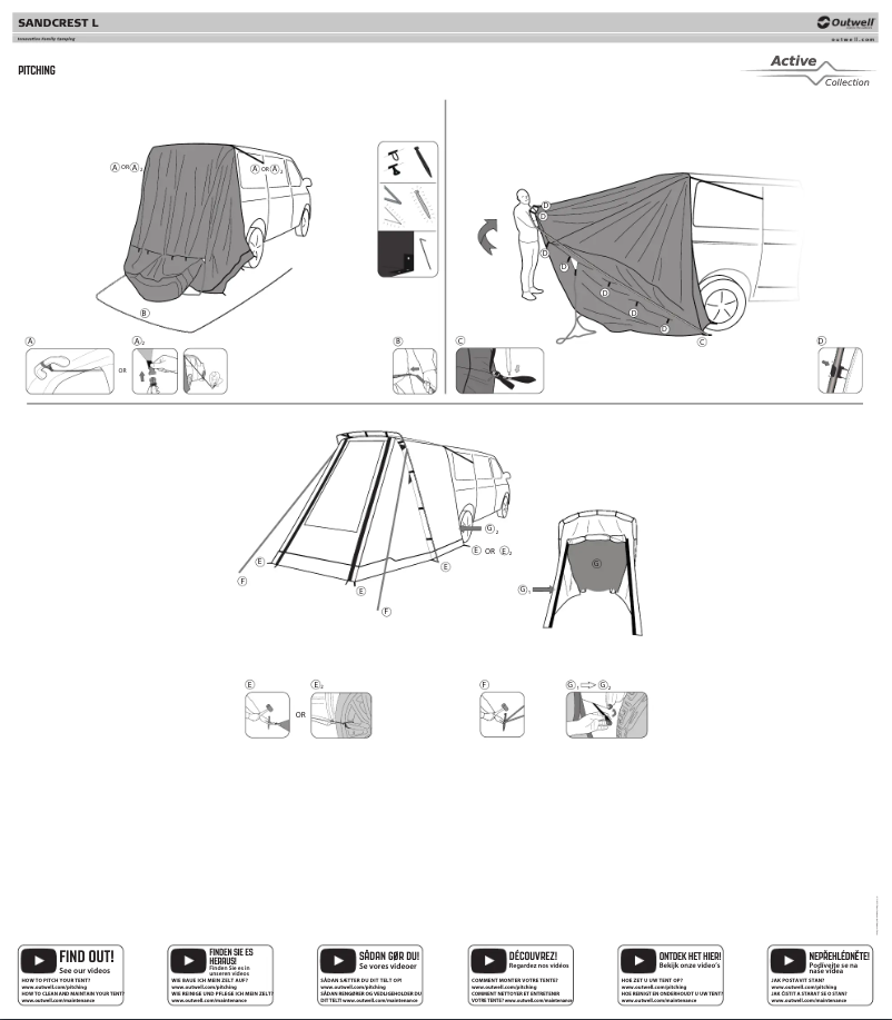 Page 1 de la notice Manuel utilisateur Outwell Sandcrest L