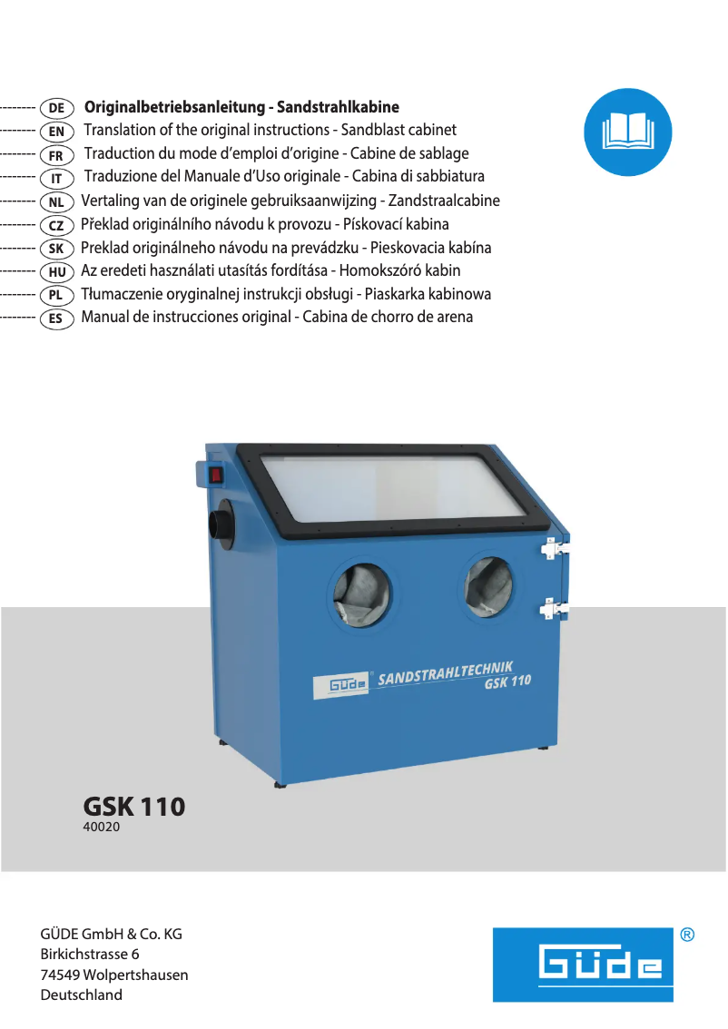 Page 1 de la notice Manuel utilisateur Güde GSK 110