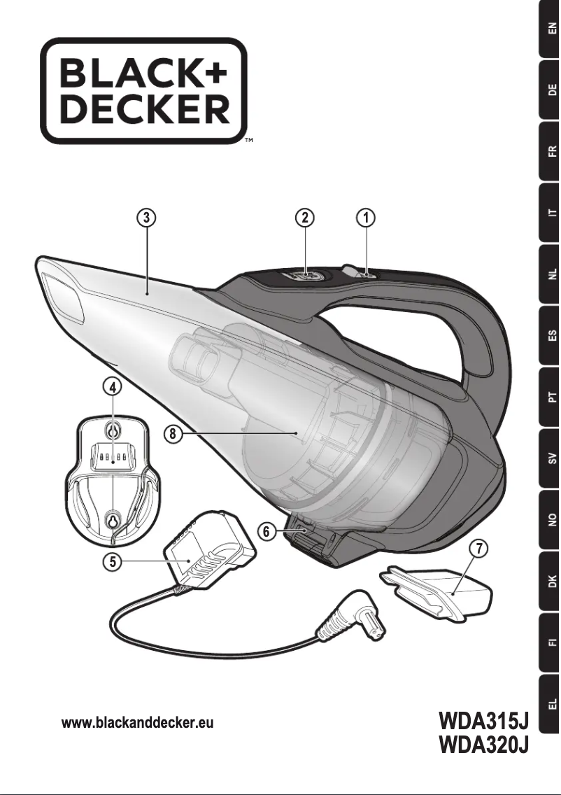 Image de la première page du manuel de l'appareil WDA315J