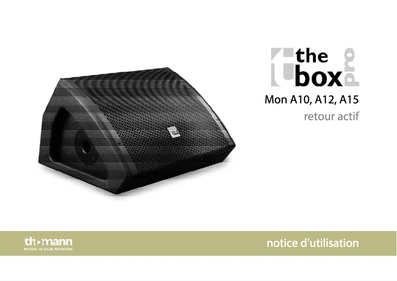 Page 1 de la notice Manuel utilisateur The Box Pro Mon A10