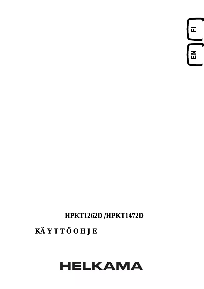 Image de la première page du manuel de l'appareil HPKT1472D