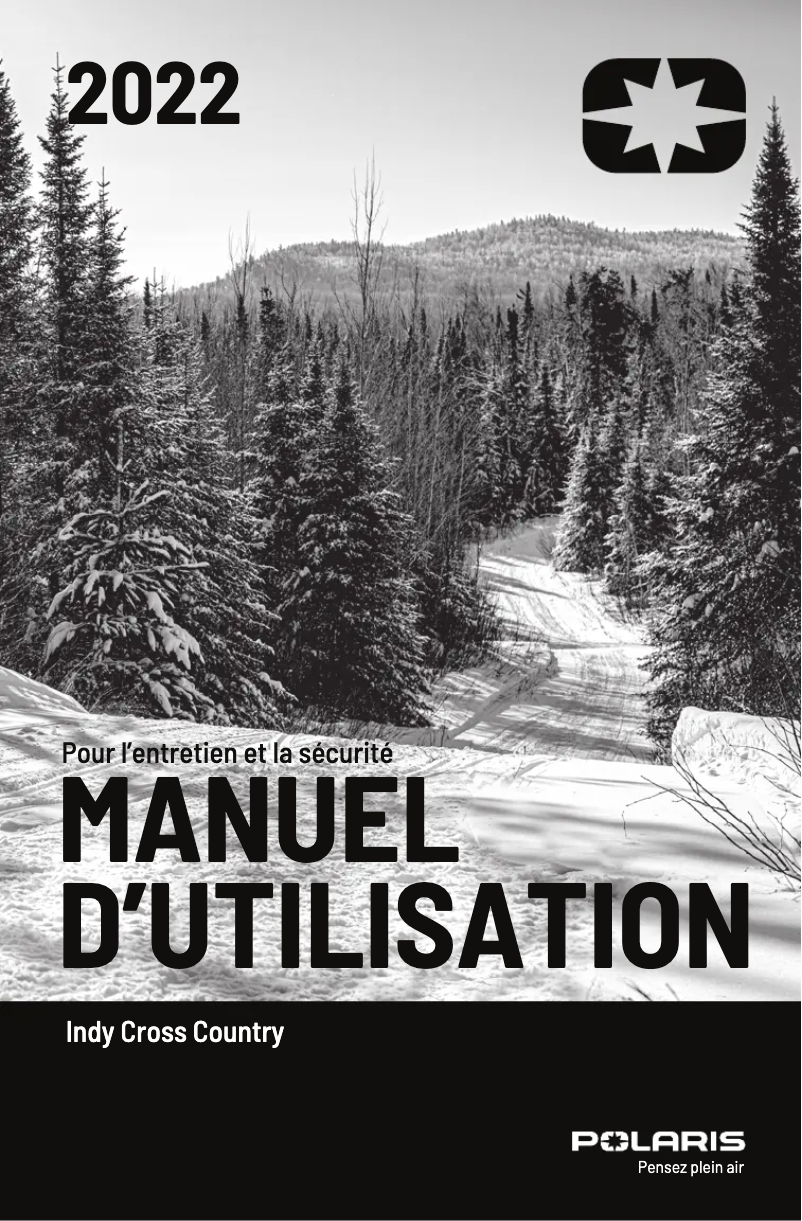 Page n°1 - Manuel utilisateur Polaris Indy Cross Country (2022)