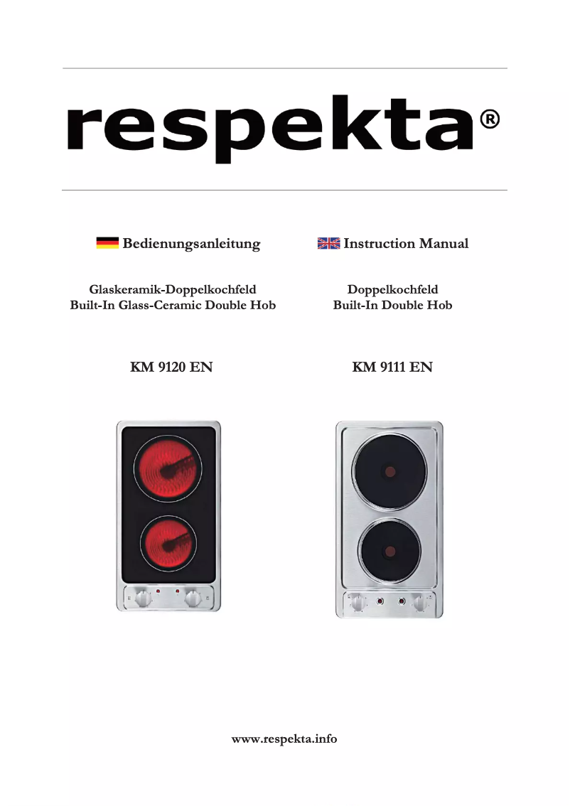 Page n°1 - Manuel utilisateur Respekta Zeno KM9111EN