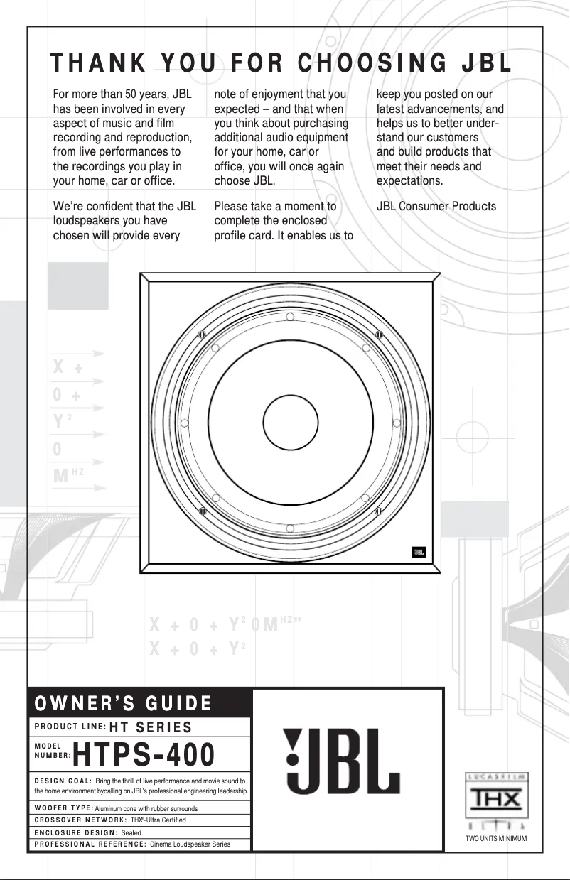 Image de la première page du manuel de l'appareil HTPS-400