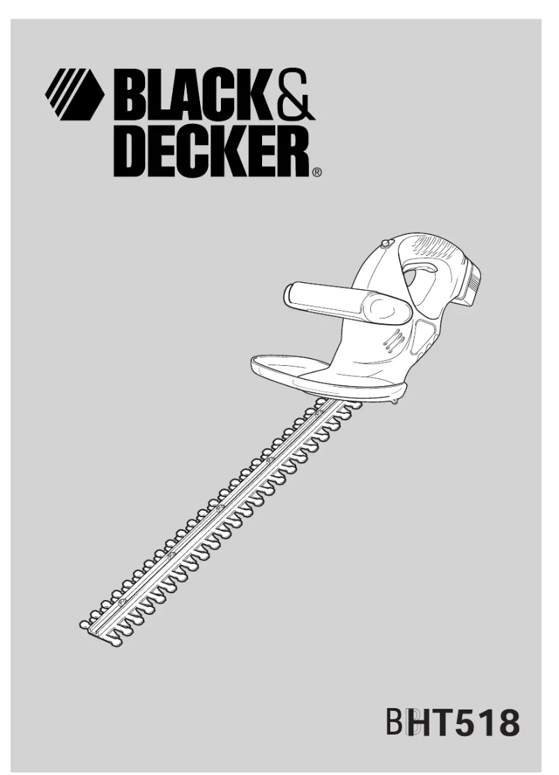 Page n°1 - Manuel utilisateur Black & Decker BHT518