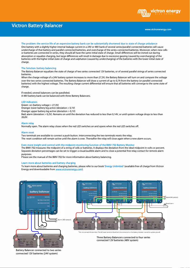 Image de la première page du manuel de l'appareil Battery Balancer