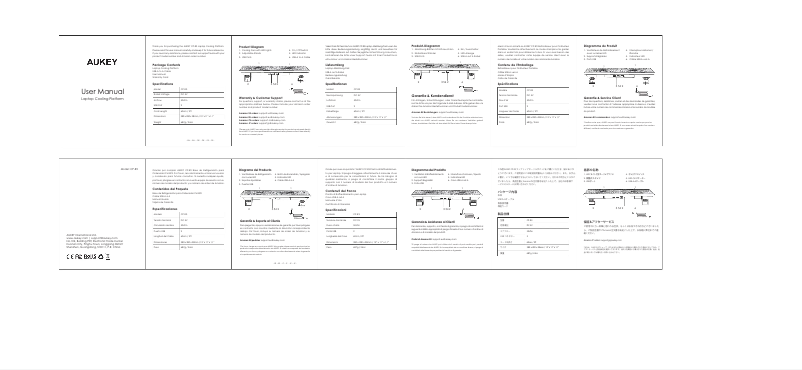 Page 1 de la notice Manuel utilisateur Aukey CP-R3
