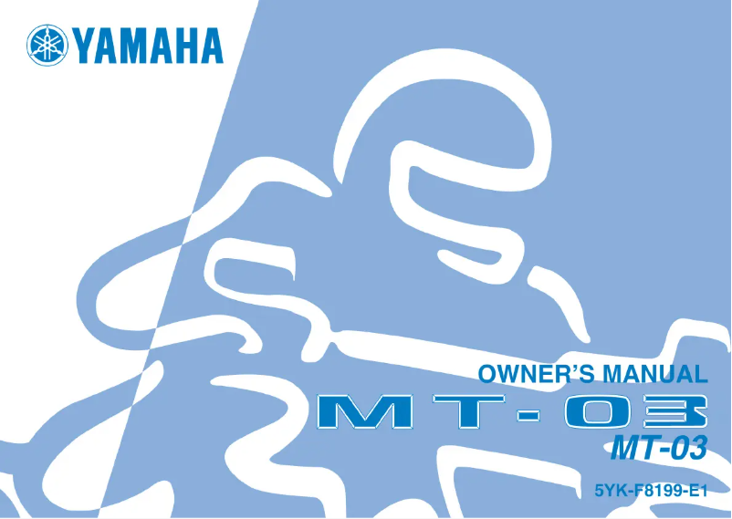 Image de la première page du manuel de l'appareil MT-03 (2006)