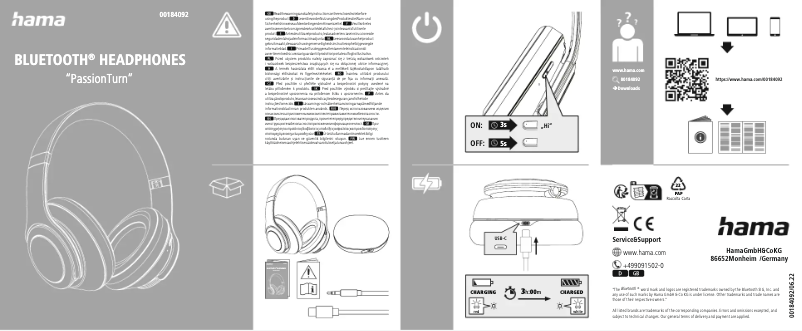Page 1 de la notice Guide de démarrage rapide Hama Passion Turn