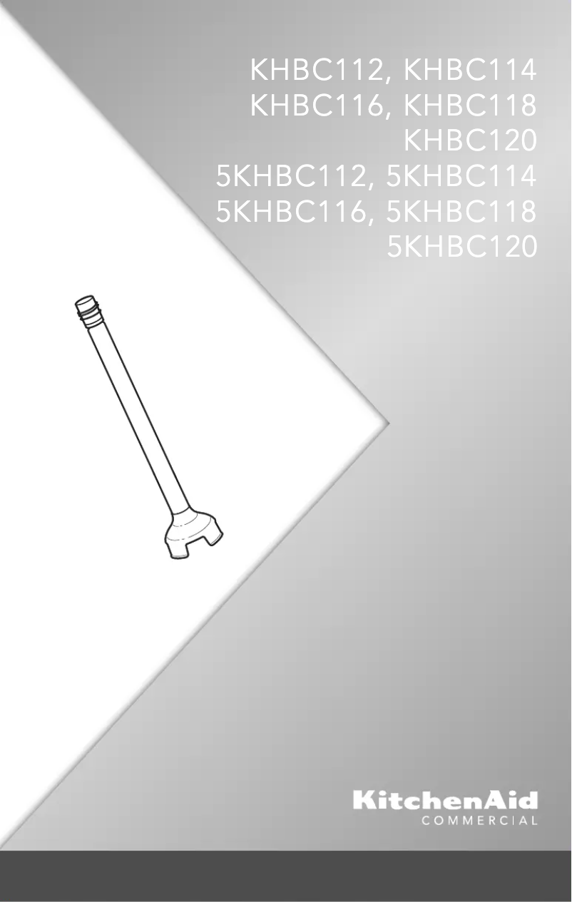 Page 1 de la notice Manuel utilisateur KitchenAid KHBC112