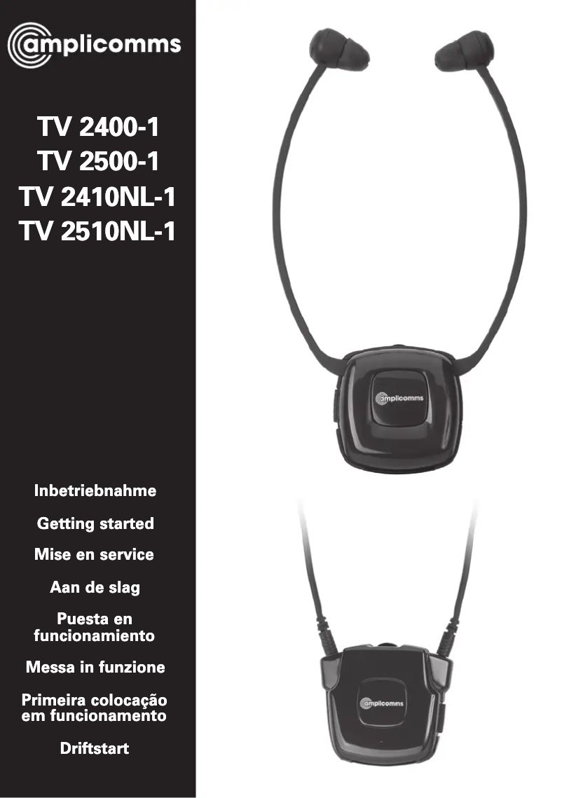 Page 1 de la notice Manuel utilisateur Amplicomms TV 2510-NL