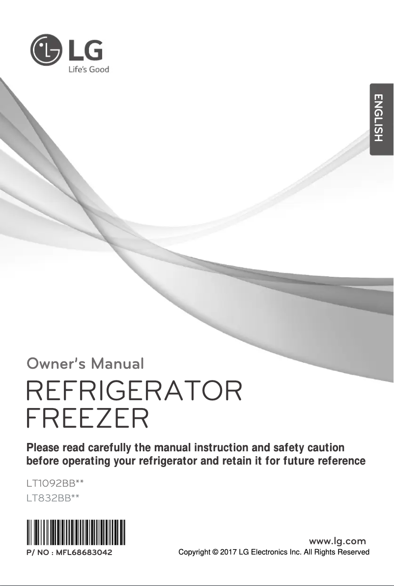 Página 1 del manual Manual de usuario LG LT1092BBSL