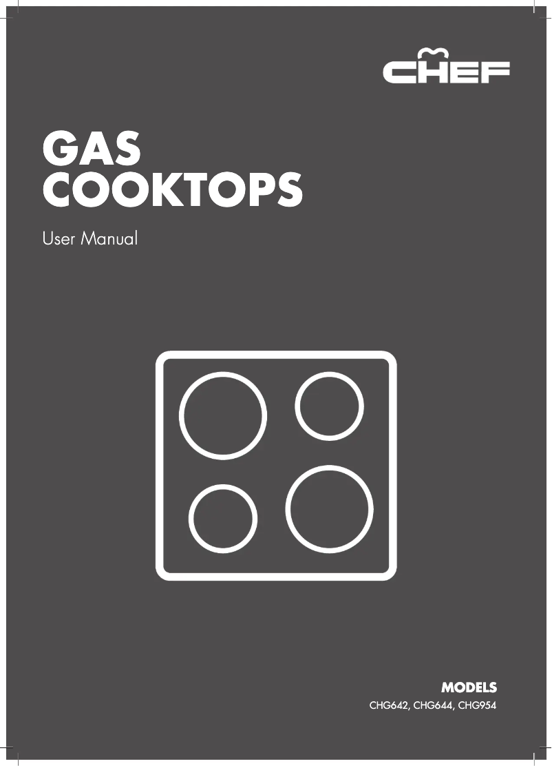 Página 1 del manual Manual de usuario Chef CHG954
