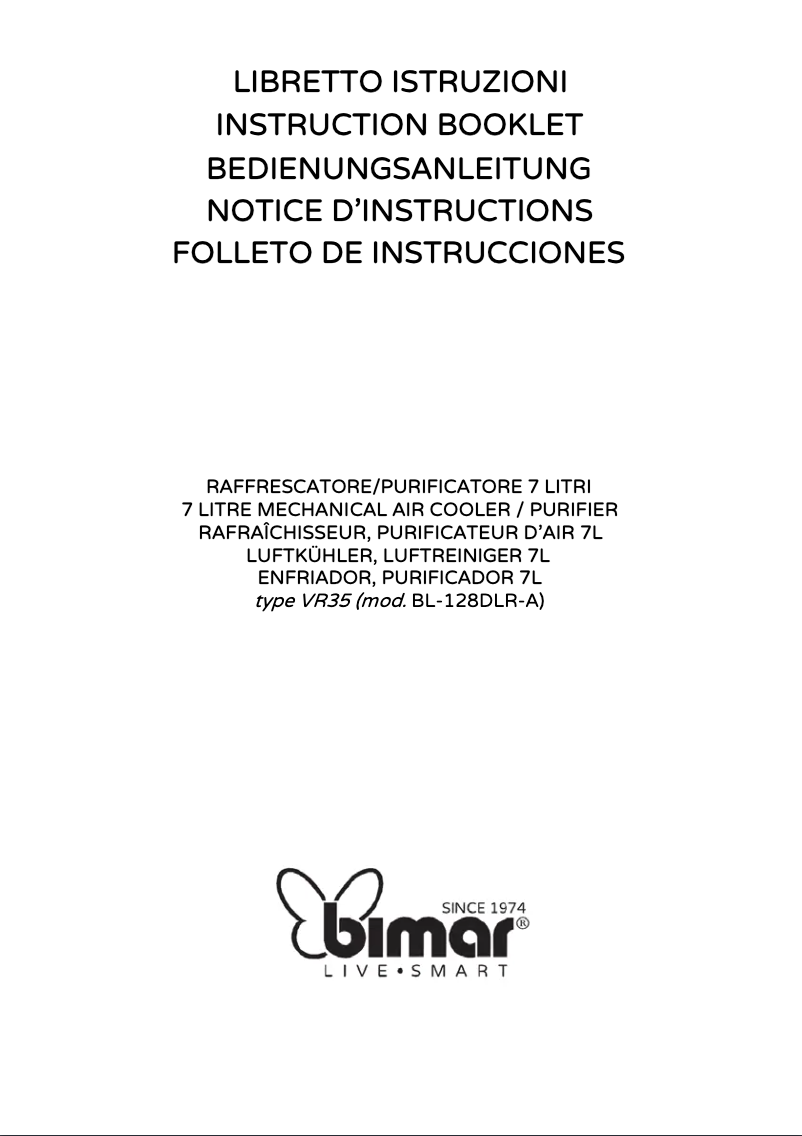 Page n°1 - Manuel utilisateur Bimar VR35