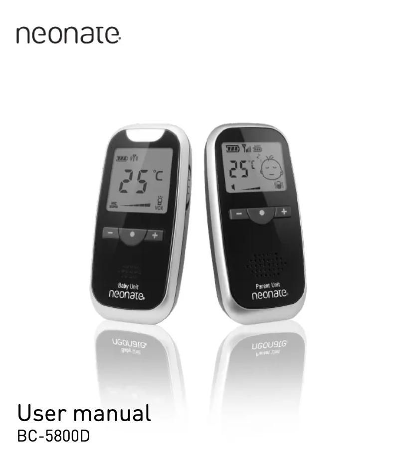 Page 1 de la notice Manuel utilisateur Neonate BC-5800D
