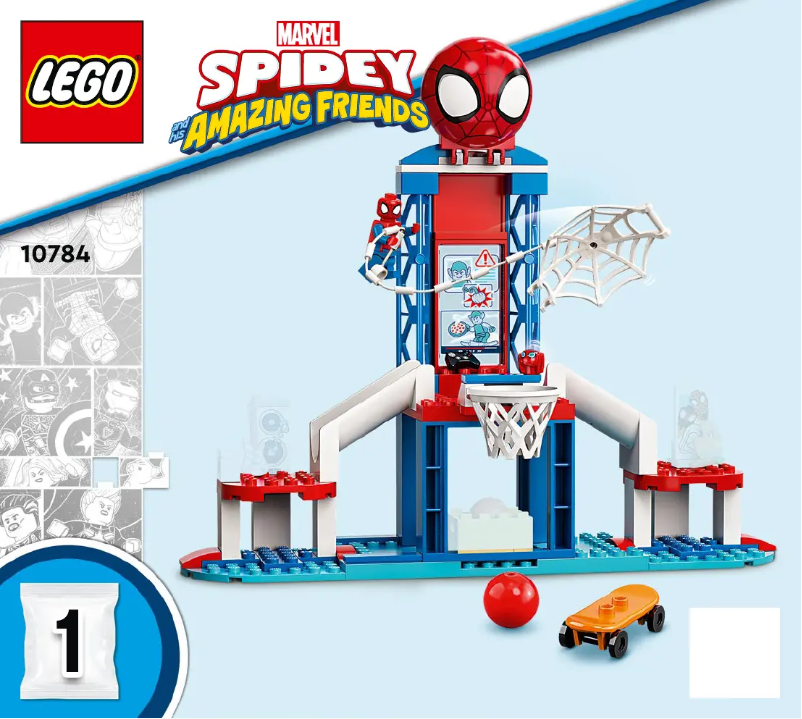 Page 1 de la notice Manuel utilisateur Lego Spider-Man 10784