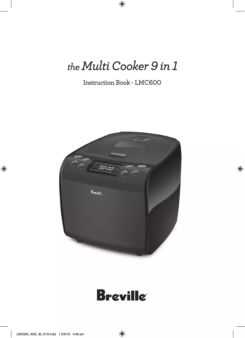 Image de la première page du manuel de l'appareil The Multi Cooker 9 in 1 LMC600