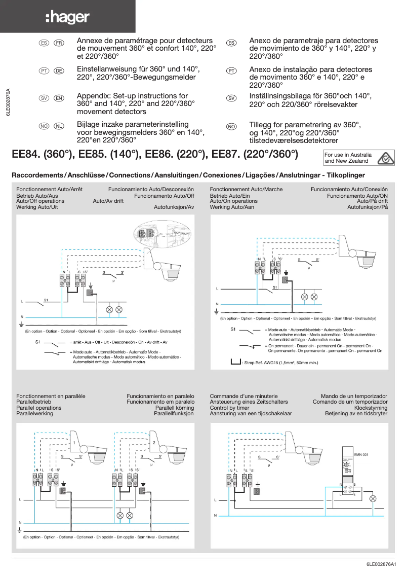 Image de la première page du manuel de l'appareil EE870