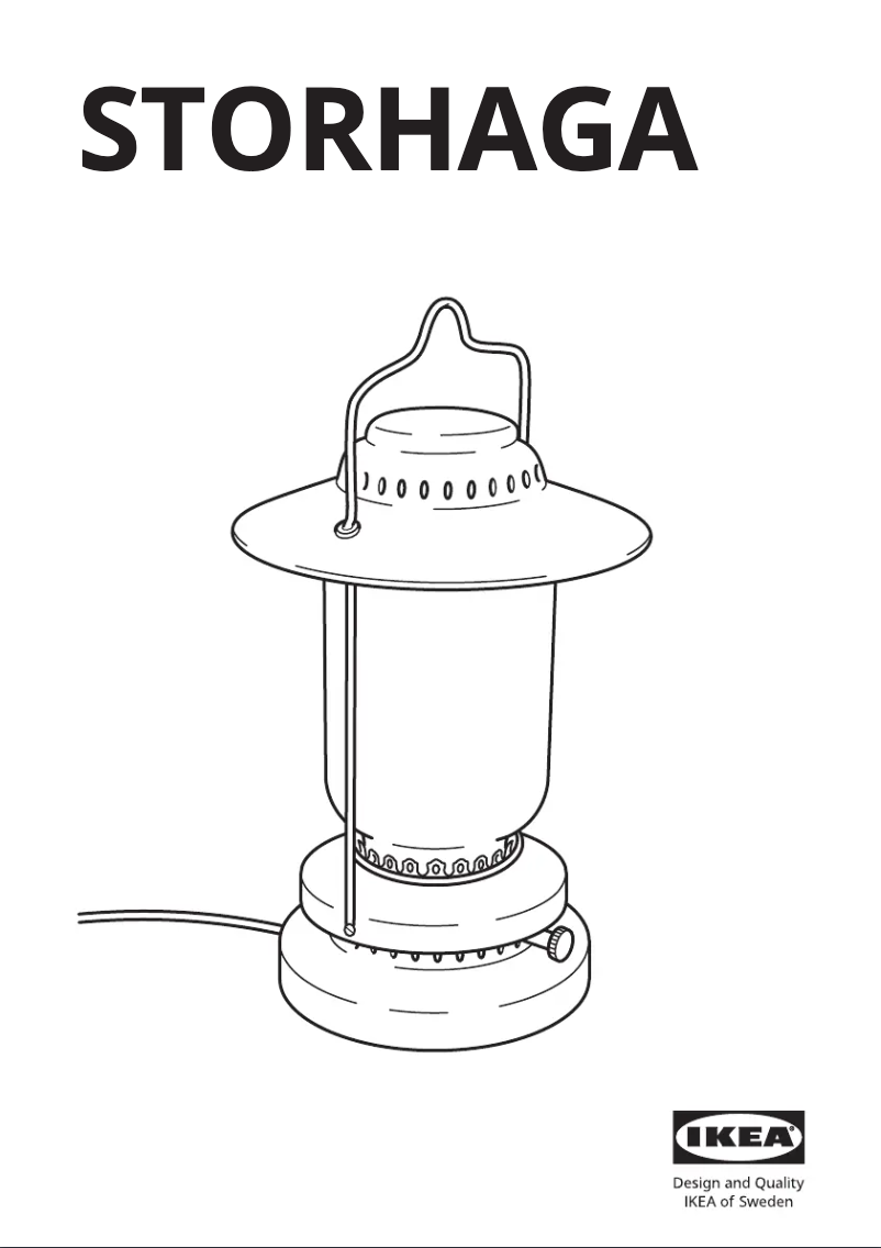 Page 1 de la notice Manuel utilisateur Ikea STORHAGA 904.327.35