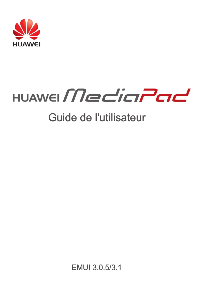 Image de la première page du manuel de l'appareil MediaPad X2