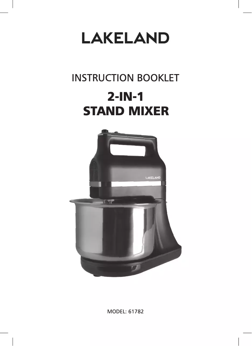 Page 1 de la notice Manuel utilisateur Lakeland 61782
