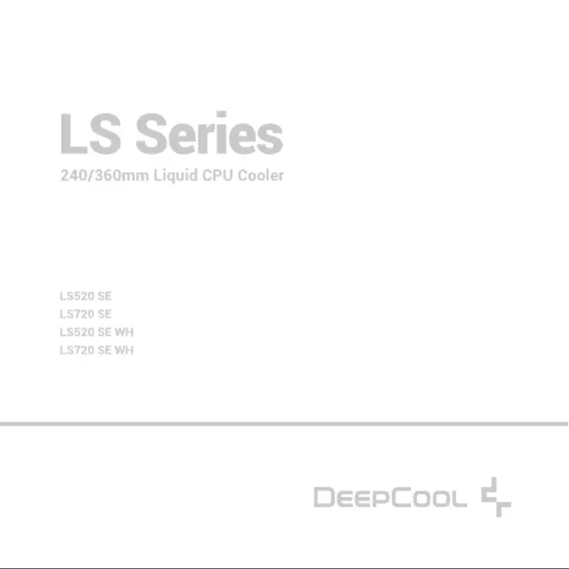 Page n°1 - Manuel utilisateur DeepCool LS720 SE