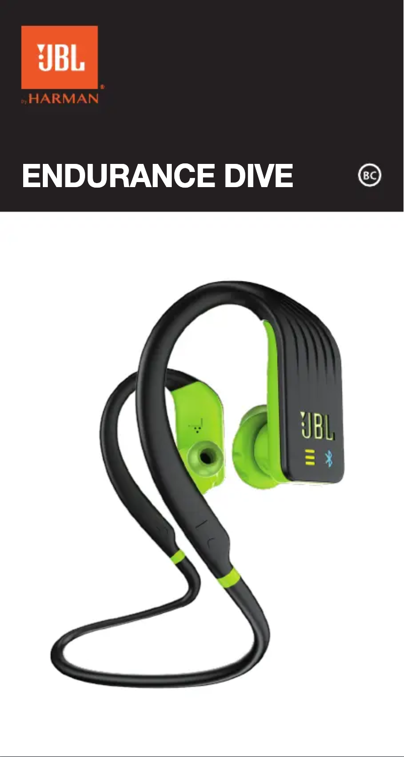 Page n°1 - Manuel utilisateur JBL Endurance Dive