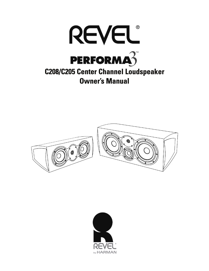 Page n°1 - Manuel utilisateur Revel Performa3 C208