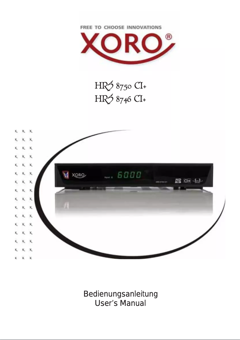 Image de la première page du manuel de l'appareil HRS 8750 CI+