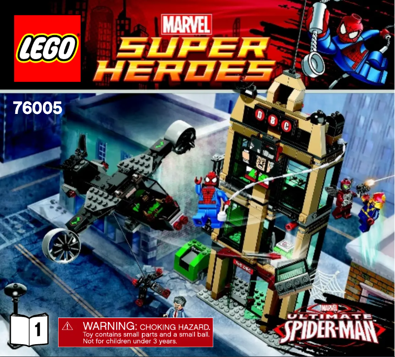 Image de la première page du manuel de l'appareil Super Heroes 76005