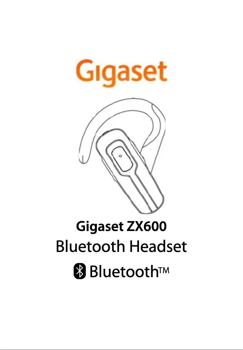 Page 1 de la notice Manuel utilisateur Gigaset ZX600
