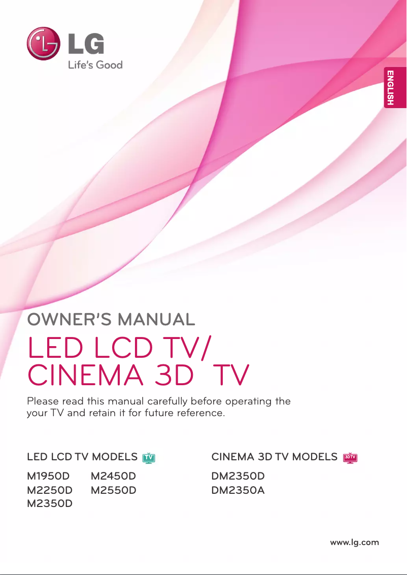 Page 1 de la notice Manuel utilisateur LG M2450D-PC