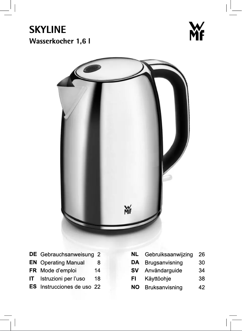 Page 1 de la notice Manuel utilisateur WMF SkyLine 04.1305.0011
