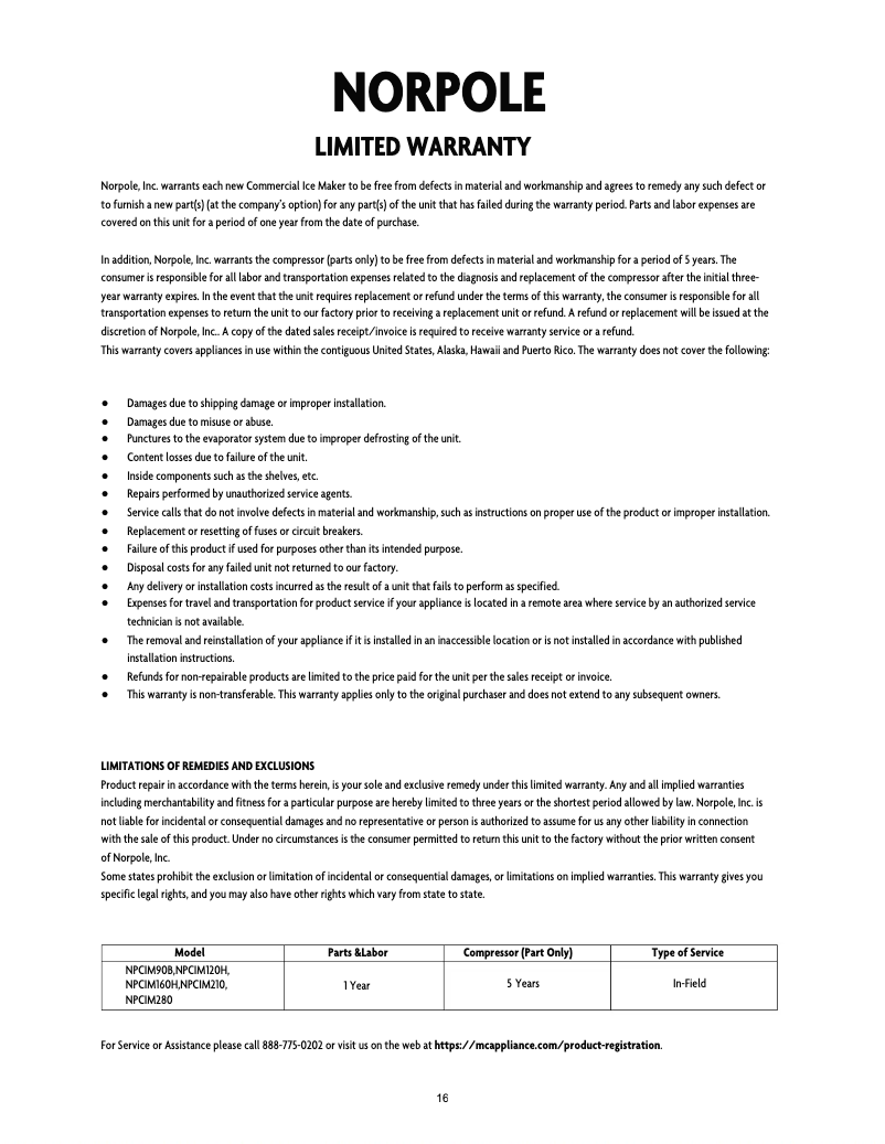 Image de la première page du manuel de l'appareil NPCIM120H