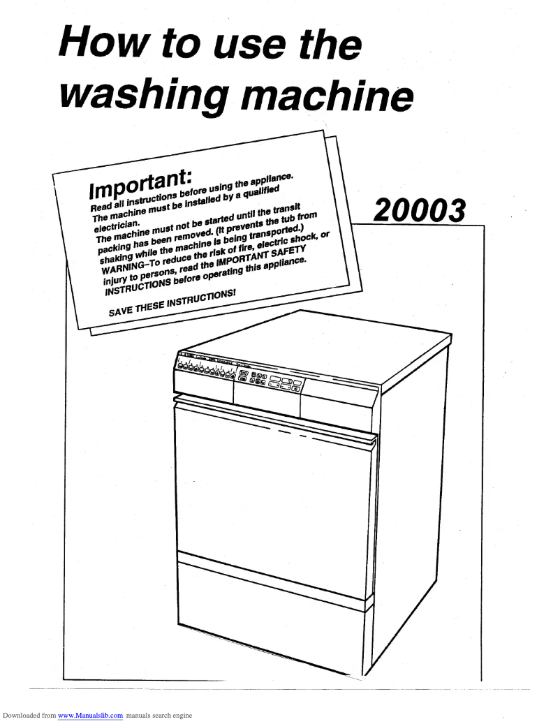 Page 1 de la notice Manuel utilisateur Asko 20003